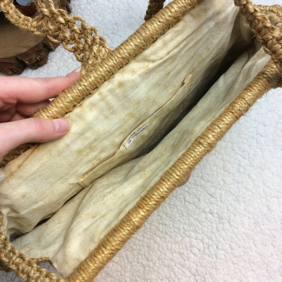 Vintage Hand-Woven Purse | Macrame Market Bag - Picture 4 of 6